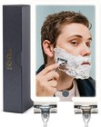 8x5 5inch Heated Shower Mirror Fogless For Shaving With Led Light With 2 Razor H