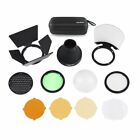 Us Godox Ak-r1 Diffuser Barn Door Honeycomb Grid Kit For Ad100pro Ad200 V1 V1pro
