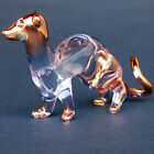 Ferret Figurine Of Hand Blown Glass With 24k Gold