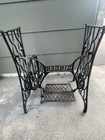 Vintage Singer Cast Iron Sewing Machine Treadle Black Table Base 