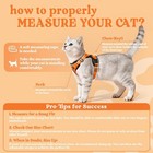 Rabbitgoo Cat Pet Harness Dog Adjustable Escape Proof Reflective Vest Orange S