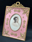 Antique C 1890 French Bronze Frame  7 1 2   X 10 1  2   