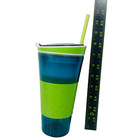 Snackeez 2 In 1 Drink And Snack Cup In Box Blue   Green