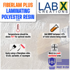 Fiberlam Plus 10 Gallons Polyester Resin  mekp  for Laminating cloth mat strand 