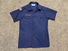 Boy Scouts Bsa Blue Cub Scout Youth Sz  Large Shirt No Patches Made In The Usa