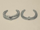 Horsing Around Traditional 1 9 Model Scale Toe Clip Horse Shoes Cast Pewter Set