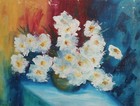 Vintage Fauvist Oil Painting Still Life With Flowers