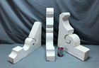 Antique Lot 3 Wood Corbel Roof Brackets Victorian Shabby Vtg Chic Old 573-25b