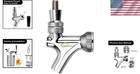 Stainless Steel Core Brass Beer Faucet Keg Tap Tower Draft Home Pub