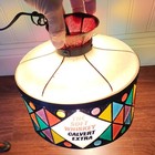 Vintage Calvert Extra Hanging Sconce Lamp Light The Soft Whiskey Stained Glass