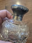 Antique Sterling Silver Cut Glass Perfume Bottle Hallmarked 