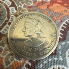 1894 El Salvador 1 Peso Silver Coin Cristobal Colon