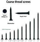Phillips Bugle Head   3 4  -  6    Phosphate Black Coarse Drywall   Wood Screws