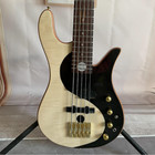 Custom 5-strings Electric Bass Guitar Yinyang Bass Gold Hardware Nature black