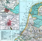 1897 Century Map Netherlands Holland Belgium Luxembourg Amsterdam Brussels Ghent