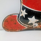 Vintage Uncle Sam Hat Porcelain Enamel Metal Sign 6  X 6 