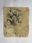 Ancient Mongolian Tibetan Buddhist Woodcut Print Amulet Mongolia  6a-9x10