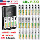 Lot Aa Aaa Rechargeable Batteries 2800mah 1100mah 800mah W  Ac Charger