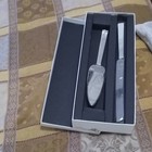 Silver Metal Wedding Cake Knife   Server Set 2-piece W  Presentation Box