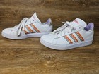 Farm Rio X Adidas Grand Court 2 0 Tennis Shoe Sneaker Footwear White 8 5us