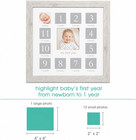 Rustic First Year Baby Milestone Photo Frame