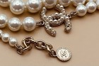 Chanel Authentic 100th Anniversary Limited Edition Faux Pearl Cc Logo Necklace
