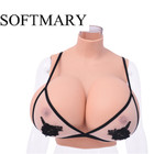 Softmary Huge Silicone Breast Form Plate Fake Boobs Hight S Cup Crossdresser