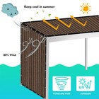 90  Sun Shades Cloth Privacy Screen Mesh Patio Canopy Pergola Deck Balcony Cover