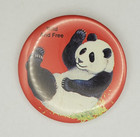 Vintage 1987 Panda Bear Wild And Free Wildlife Artists Inc Pinback Button