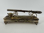 Antique Victorian Mustache Curling Iron And Heating Stand