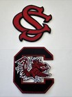  2 Usc South Carolina Gamecocks Vintage Embroidered Iron On Patches Patch Lot 3   