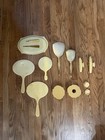 Antique Vintage French Ivory Vanity Set 1930 s Era Celluloid Dresser Set