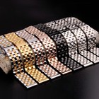 Solid Stainless Steel Watch Strap Band Bracelet Metal Clasp Curved straight End