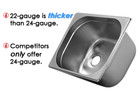 Concession Sink 4 Compartment Portable Food Truck Trailer 3l 1s Handwash Faucets