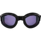 Global Vision Adventure Black Folding Motorcycle Goggles With Purple Lens