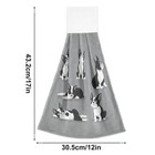 Aslsiy Boston Terrier Dog Hanging Kitchen Towels Cute Puppy Hand Tie Towel Fa   