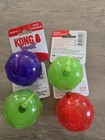 Kong Squezz Ball With Squeaker  Bounce Fetch Dog Toy New Size Med  Green