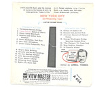 View Master Reels - A654  new York City Sight Seeing Tour  -mint Condition