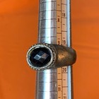 Authentic Roman Empire Bronze Ring Engraved Black Stone Rare Ancient Artifact