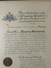 Certificate To Practice As An Attorney   Issued By The Supreme Court Of Ny  1933