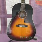 Vintage Sunburst Acoustic Guitar Glossy J45 Spruce Top Mahogany Neck Build-in Eq