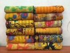 Wholesale Lot Vintage Kantha Quilt Indian Reversible Throw Handmade Blanket 3 Pc