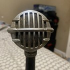Vintage Astatic Model No Jt-30 Microphone With Stand Not Tested Missing Cord