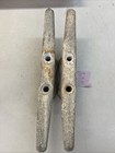 Pair Of 2 Vintage 10    Boat Dock Cleats     Cast Iron Nautical Marine Hardware