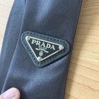 Men s Solid Black Designer Tie With Logo 