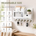 Key Hanger Wall Mount Drawer 6 Sturdy Hooks Bwhite Rack Entryway Organizer