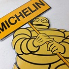 Vintage Michelin Tires Sign - Gas Oil Pump Plate Garage Motorcycle Service Sign