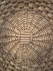 Vintage Large Wicker Rattan Woven Basket bowl Farmhouse Adirondack Handwoven
