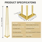 Golden Hairpin Table Legs 28      Heavy Duty 3-rod Desk Legs Set Of 4