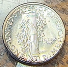 1944-d Mercury Dime Nice Original Gem  Bu Full Bands Beauty Chrc